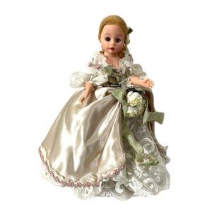 Madame Alexander restrung 10" Portrettes Guardian Angel doll with stand.